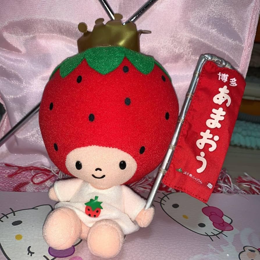Amazon.co.jp: いちごの王様×博多あまおうコラボぬいぐるみ